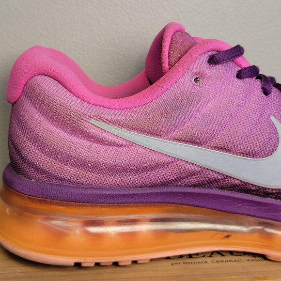 Nike Air Max 2017 Running Athletic Shoes Sneakers Pink Bright Purple Mesh 9.5 - Picture 4 of 14
